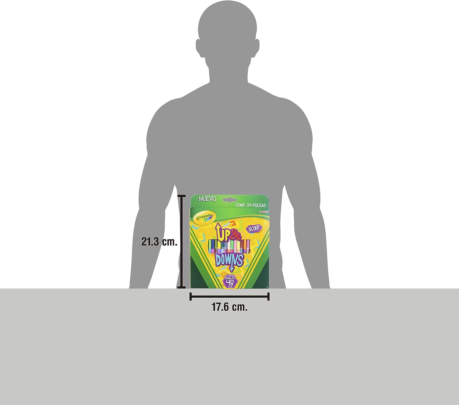 24 Lapices Color Doble Punta 48 Tonos Up & Downs Crayola