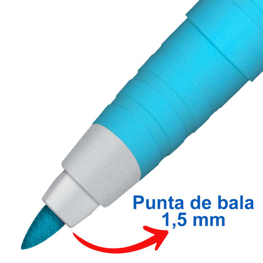 Marcadores Azor Permanente Signal Fino Punta Bala 12 Piezas Elegir Color