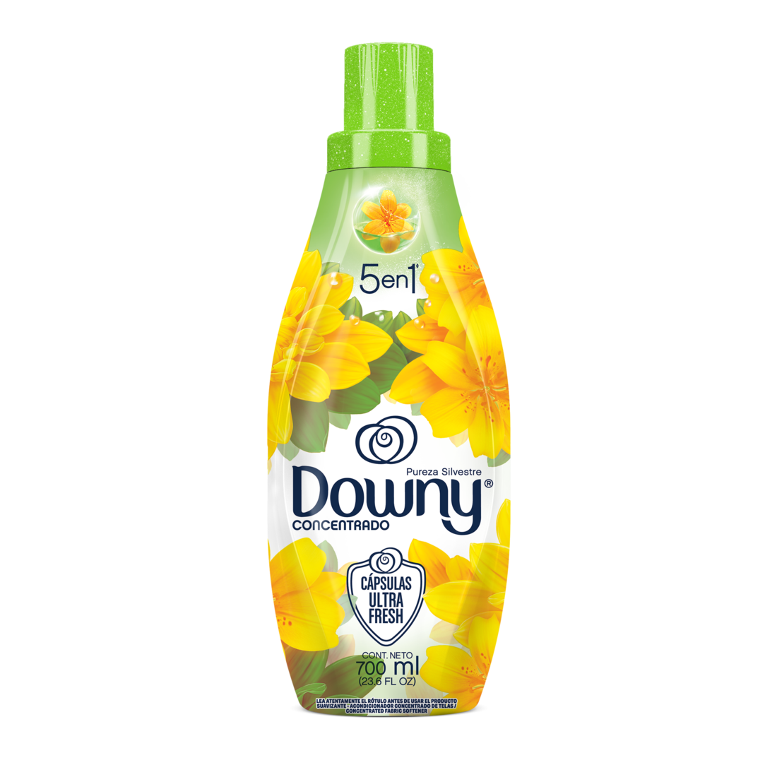 Suavizante De Telas Downy 700 Ml 5 En 1 Pureza Silvestre