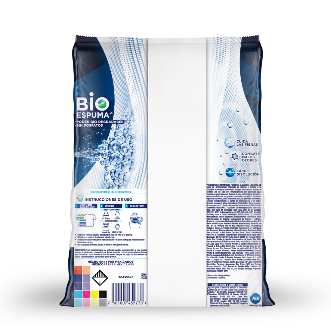 Detergente En Polvo Ariel Regular 500 Gr Ropa Aroma Original