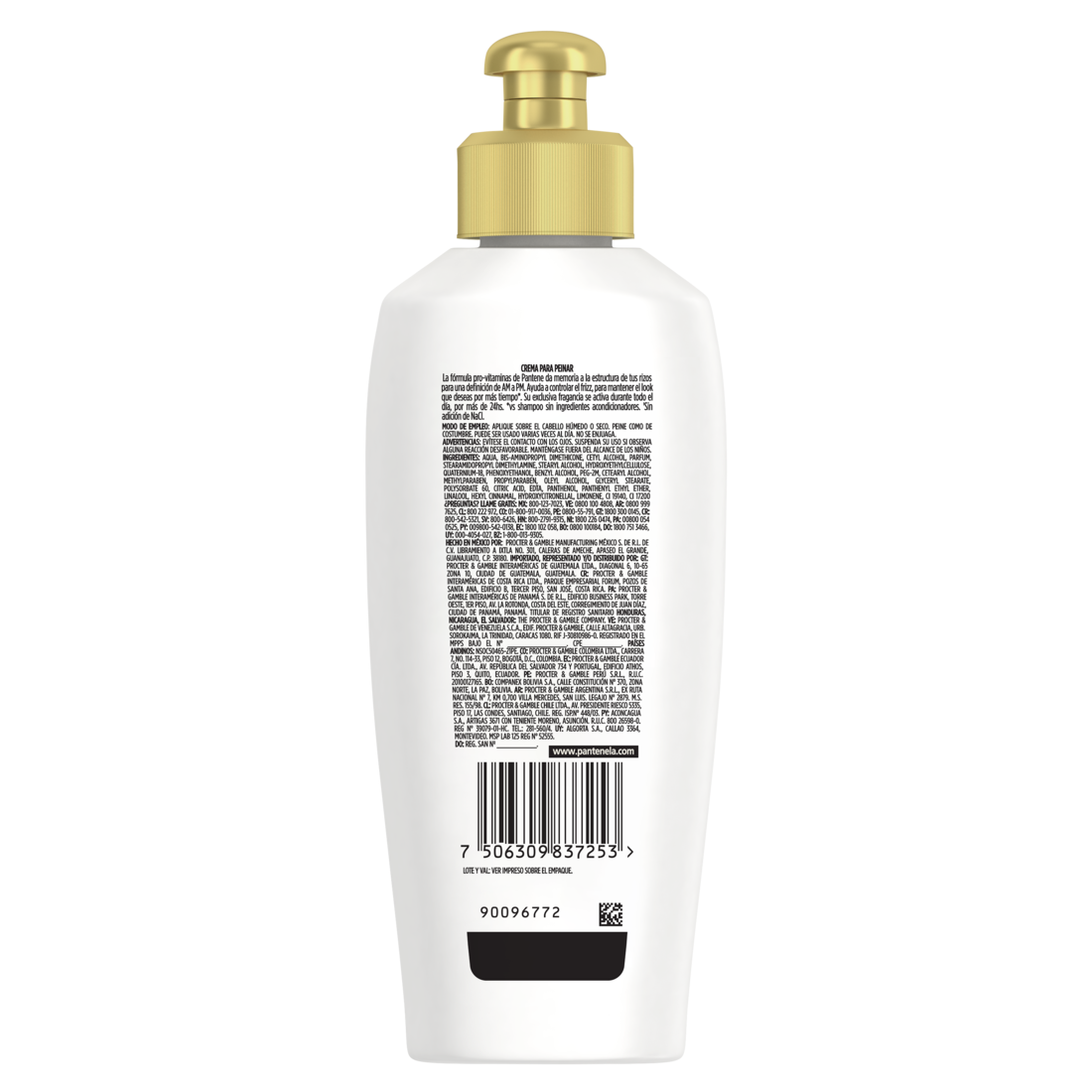 Crema Para Peinar Pantene Pro-v Rizos Definidos 160ml