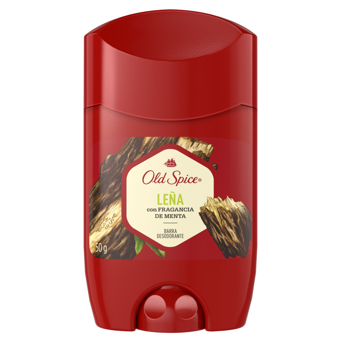 Desodorante En Barra Old Spice Leña Fragancia Menta 50 Gr