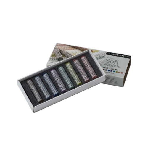 Soft Pastel Daler Rowney Gises Tonos Oscuros Profesional 8 Piezas