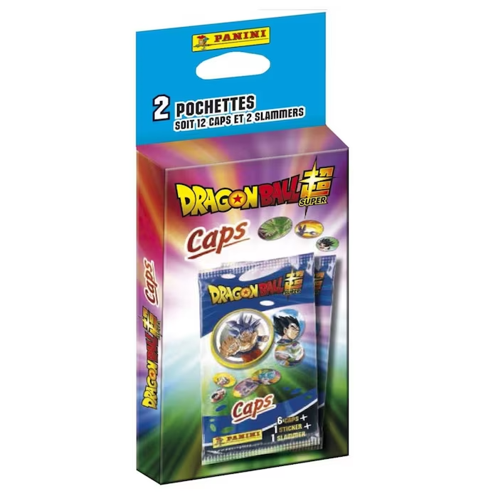 Dragon Ball Super Caps Panini Blister 2 Sobres Tazos
