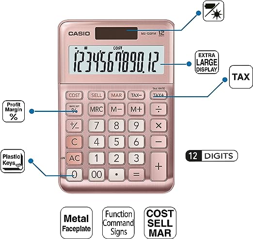 Calculadora De Escritorio Casio Ms-120fm