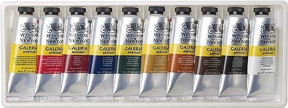 Set 10 Pinturas Acrílica Galeria Tubo 60ml Winsor & Newton