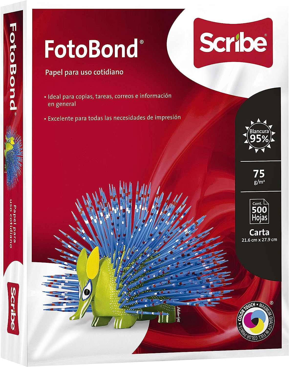 Papel Fotobond 500 Hojas Scribe Blanco Carta 95% Blancura