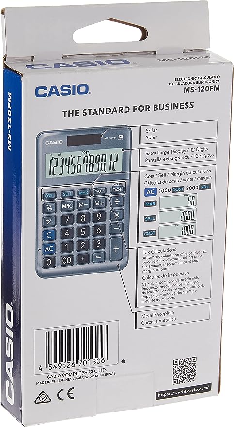 Calculadora De Escritorio Casio Ms-120fm