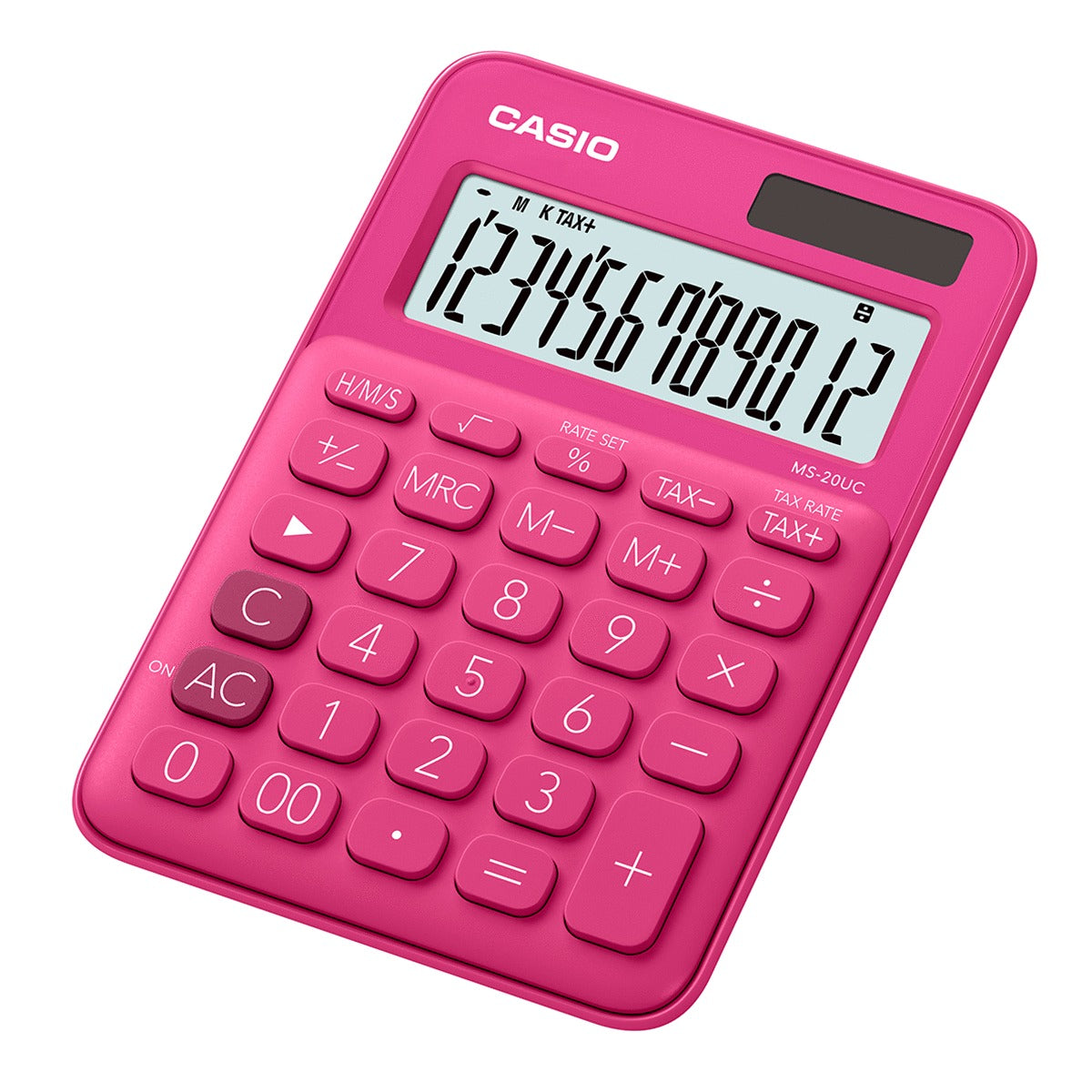 Calculadora Mini de Escritorio Casio Ms-20uc 12 Dígitos Elegir Color - MarchanteMX