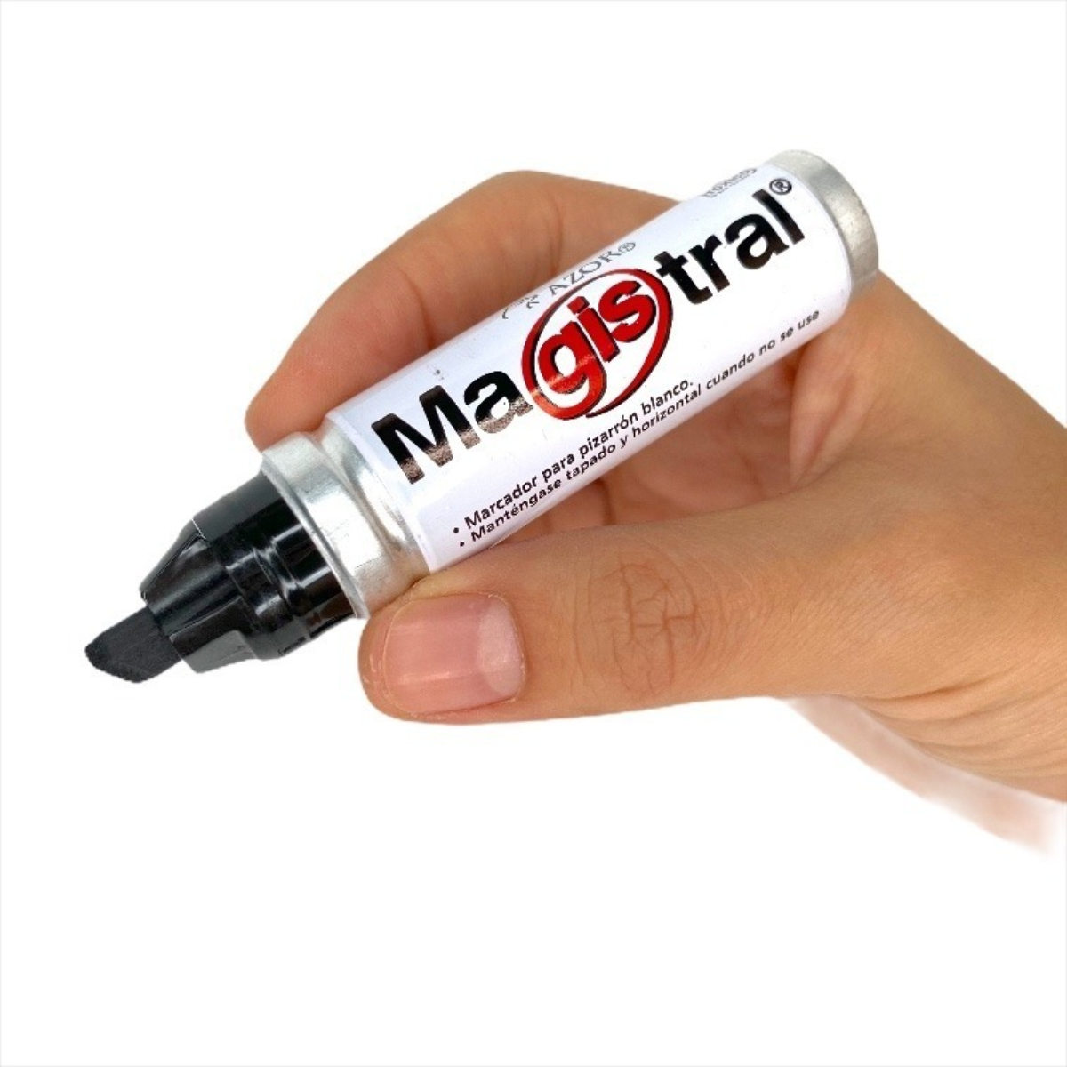 Marcadores Azor para Pizarrón Blanco 6mm Magistral Aluminio 4 Piezas