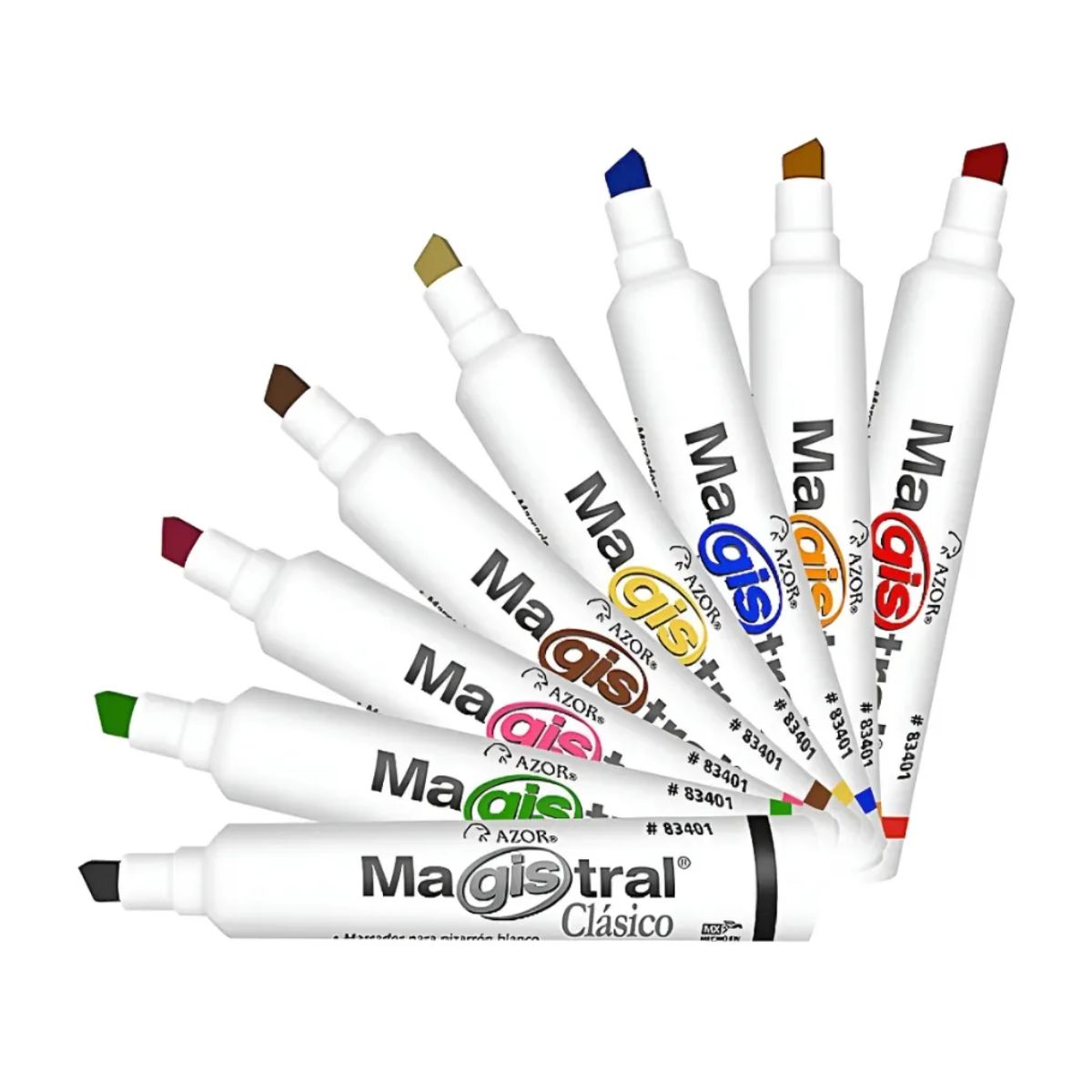 3 Pack Marcador Pizarron Blanco Magistral Clasico 8 Pz Colores