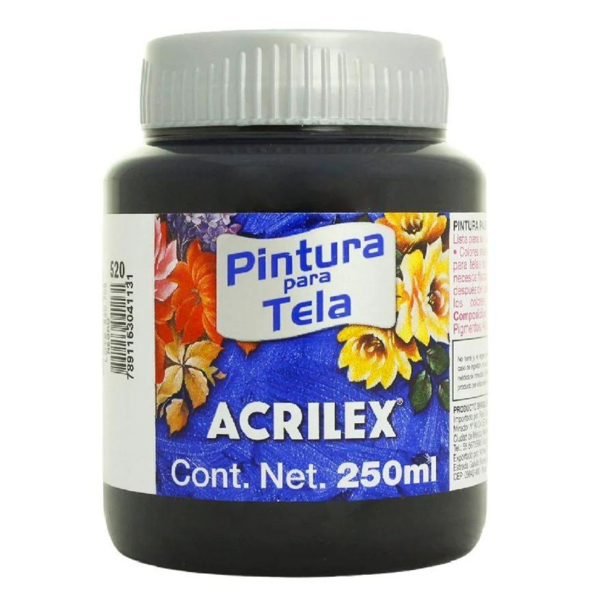 Pintura Tela Acabado Mate Acrilex 250 Ml Varios Colores