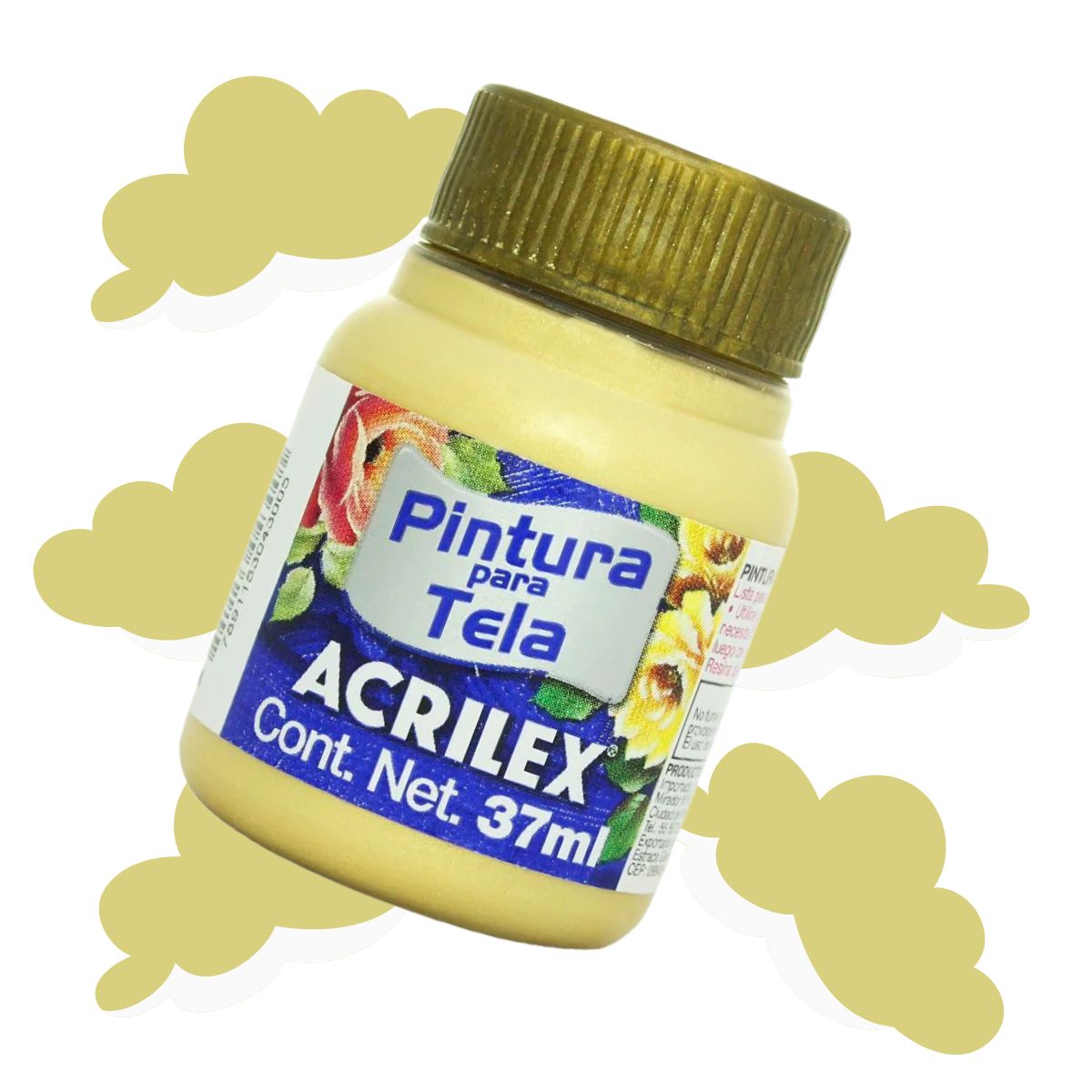 Pintura Acrilica Metalizada Tela Acrilex 37ml Color a Escoger