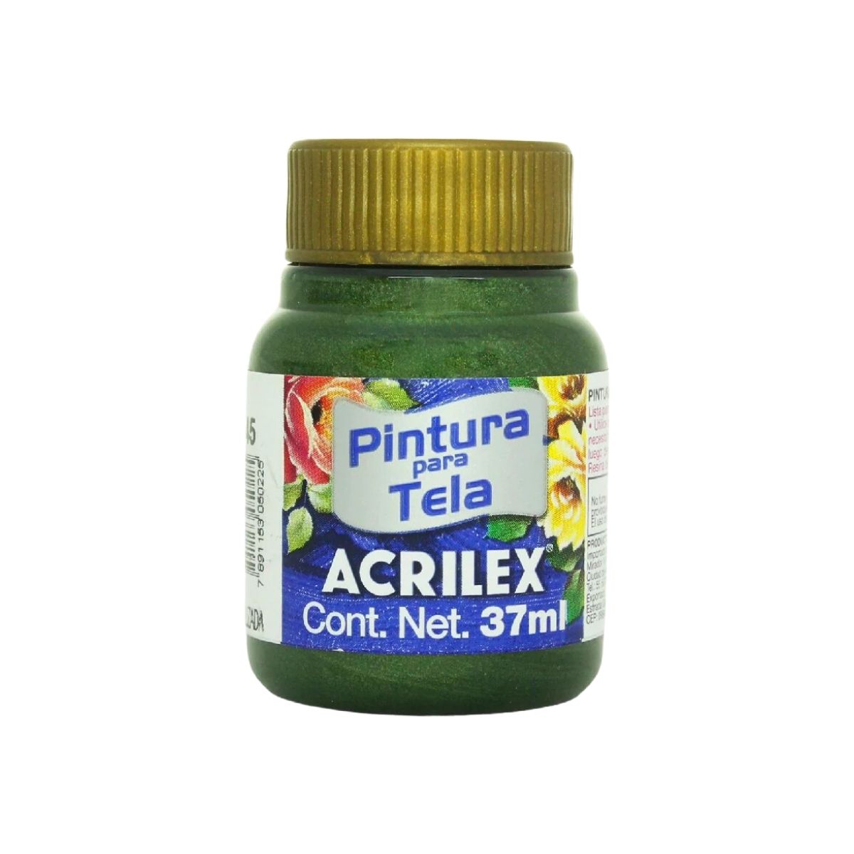 Pintura Acrilica Metalizada Tela Acrilex 37ml Color a Escoger