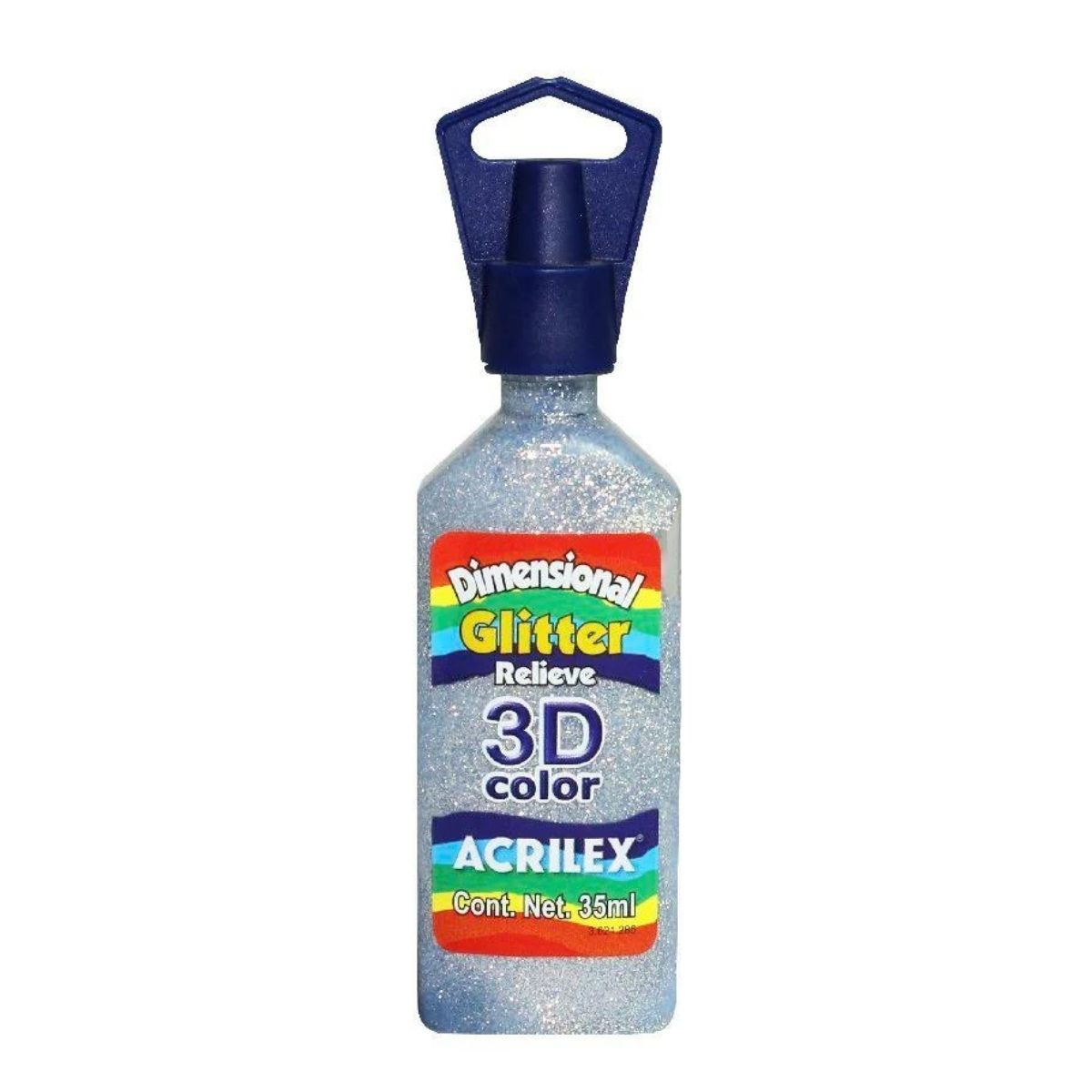 Pintura Tela Glitter Relieve 35ml Acrilex 3d Varios Colores - MarchanteMX