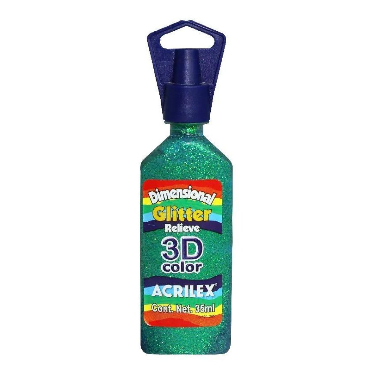 Pintura Tela Glitter Relieve 35ml Acrilex 3d Varios Colores - MarchanteMX