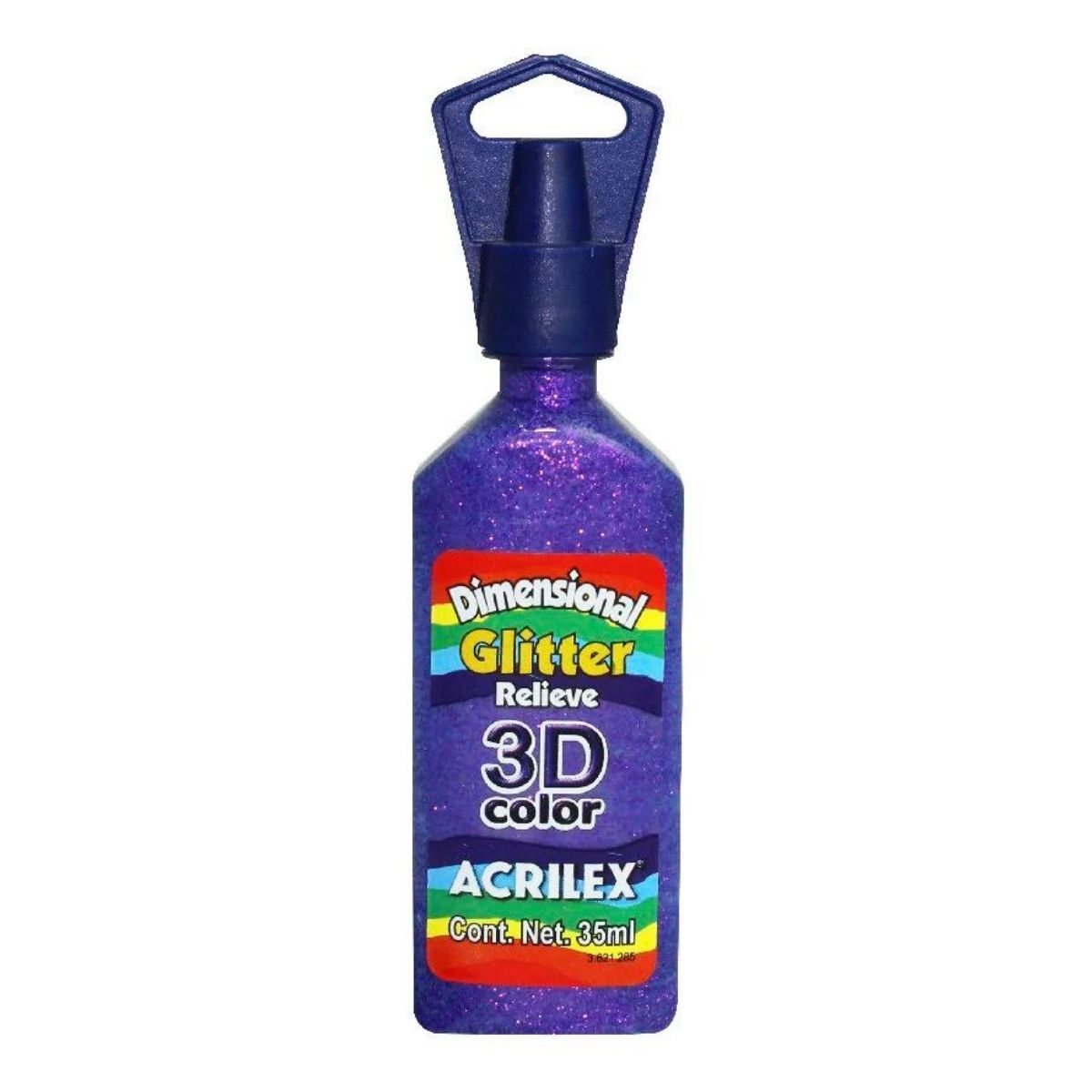 Pintura Tela Glitter Relieve 35ml Acrilex 3d Varios Colores - MarchanteMX