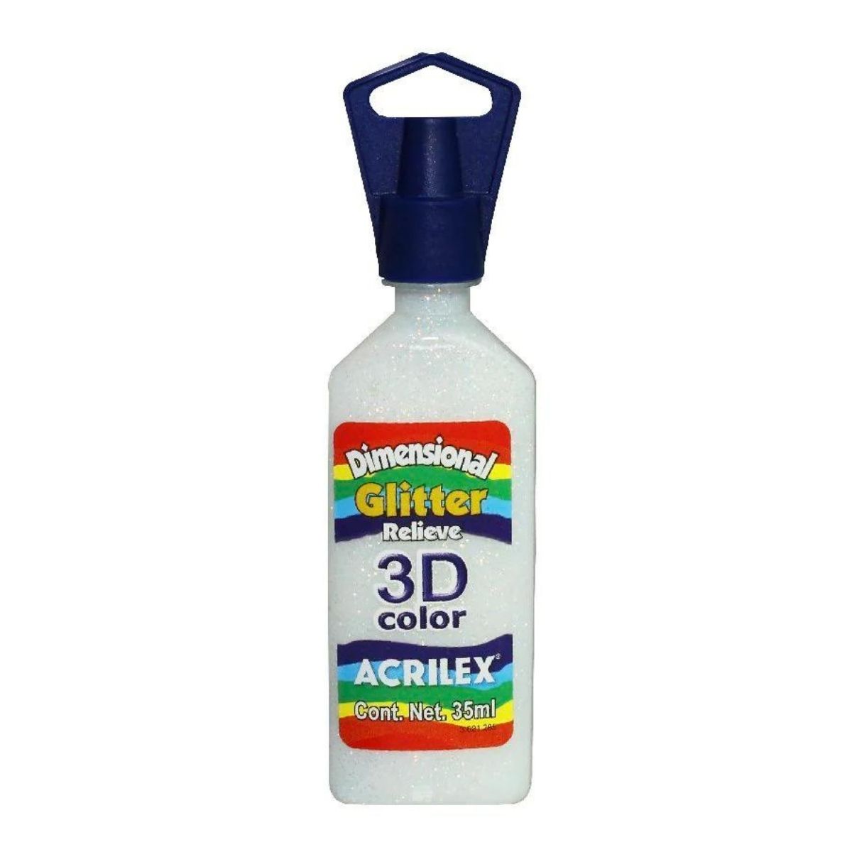 Pintura Tela Glitter Relieve 35ml Acrilex 3d Varios Colores - MarchanteMX