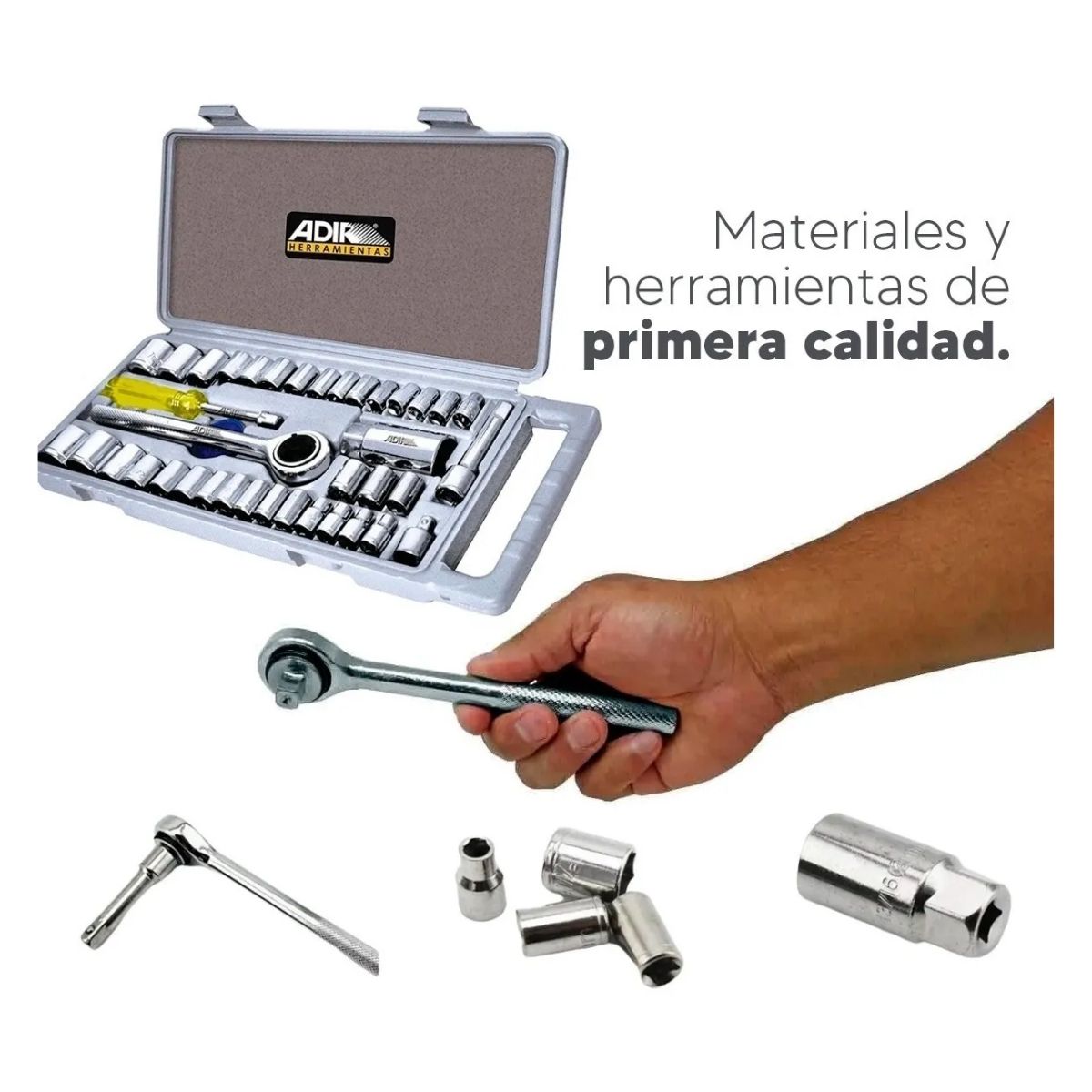 Juego De Dados 40 Piezas Matraca Autoclé Adir