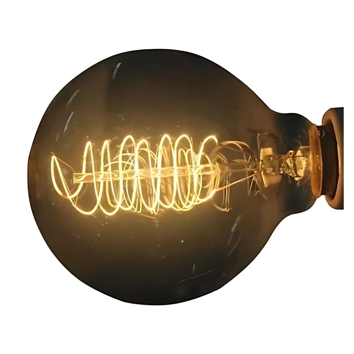 Foco Vintage Globo Tipo Espiral 40w Luz Cálida G95 Adir 2949