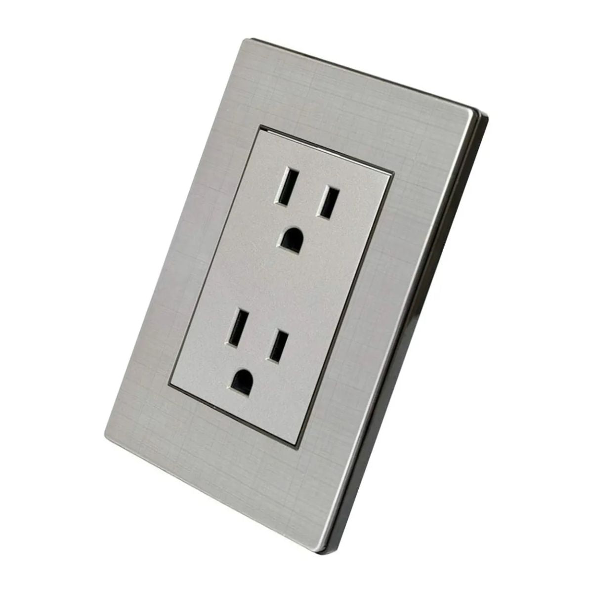 Placa Metálica Con 2 Contactos Aterrizados 1 Pieza Adir 4677