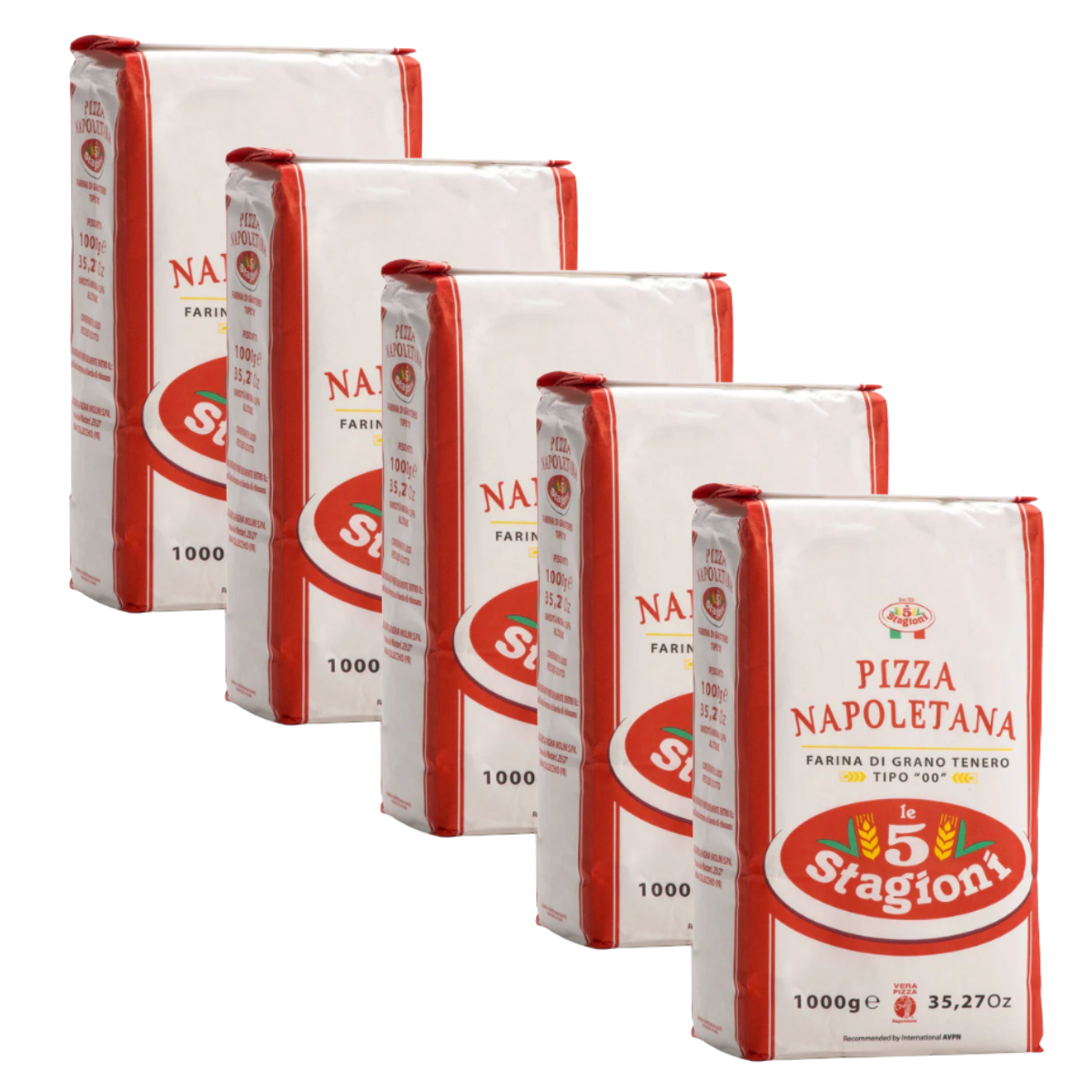 5Kg Harina de Trigo 00 Le 5 Stagioni Pizza Napolitana
