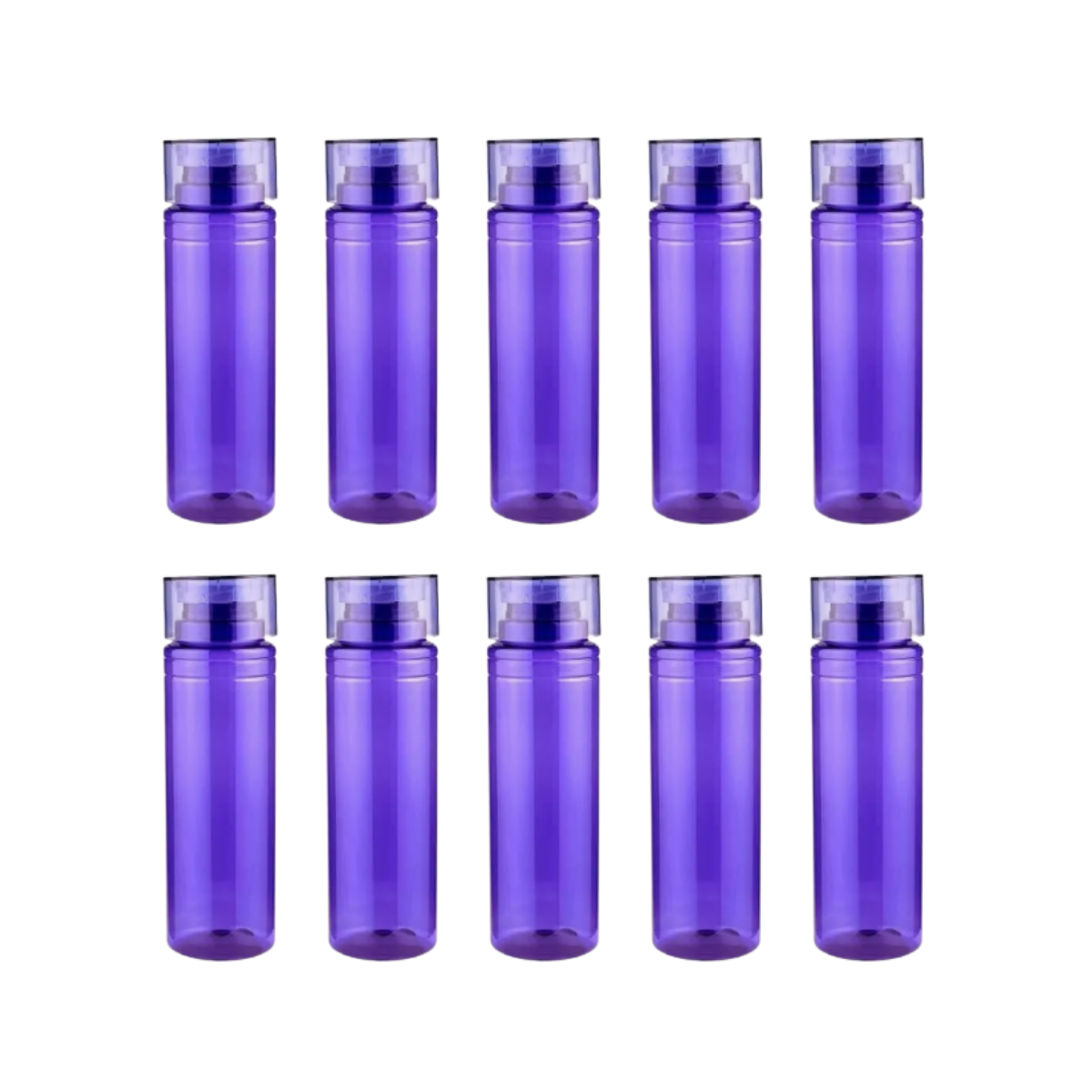 10 Cilindros Plástico Agua 850 ml Colores Anfora Botella Agua Promoopcion