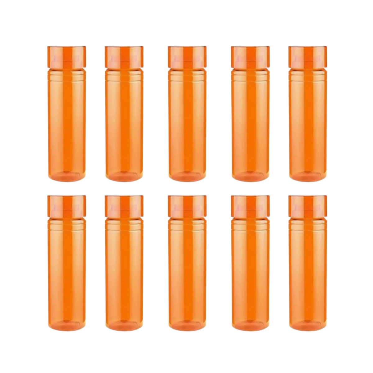 10 Cilindros Plástico Agua 850 ml Colores Anfora Botella Agua Promoopcion