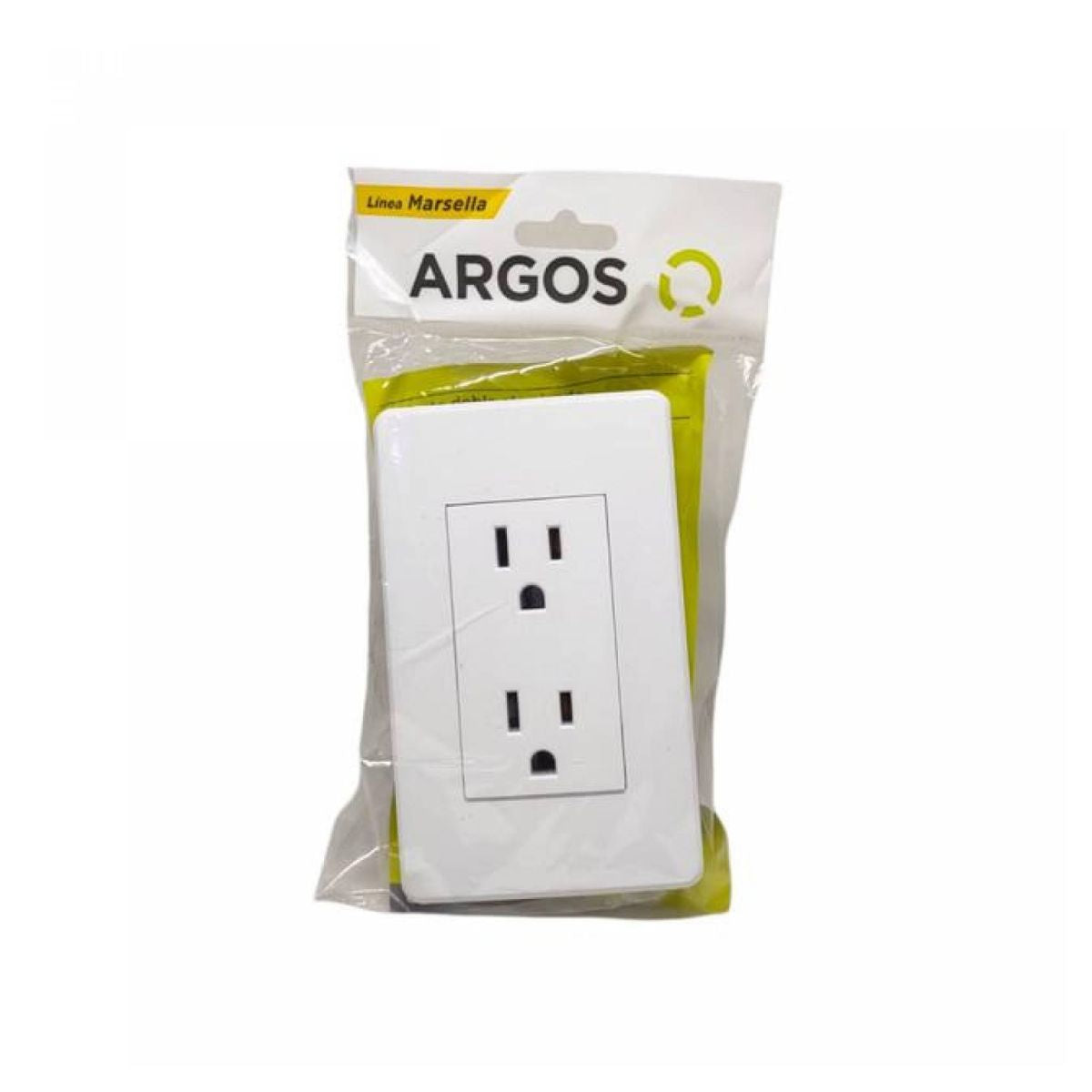 Contacto Doble Aterrizado Blanco 72 Mm Argos