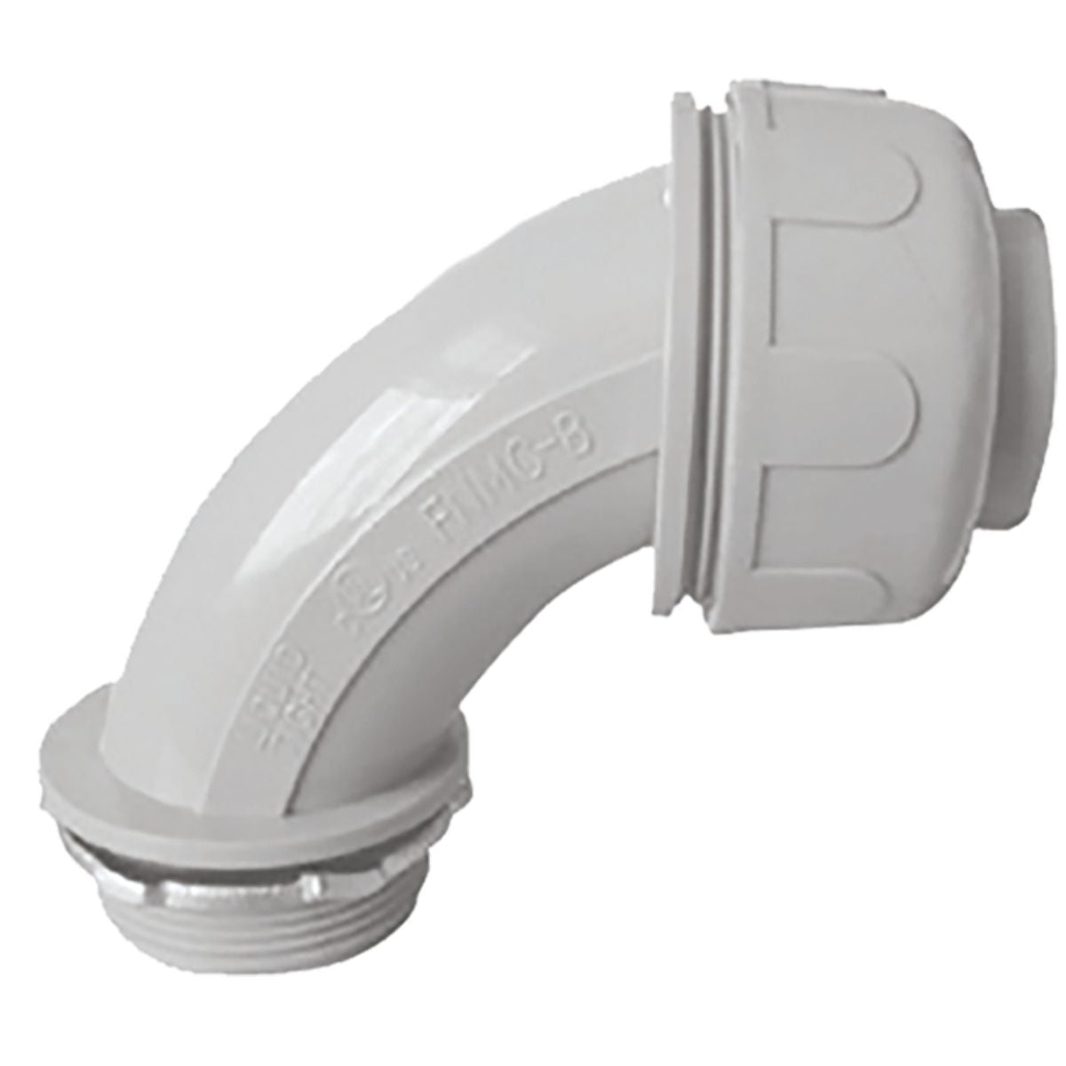 Conectores Curvos Para Tubo Flexible Argos PVC No Metalico Blanco