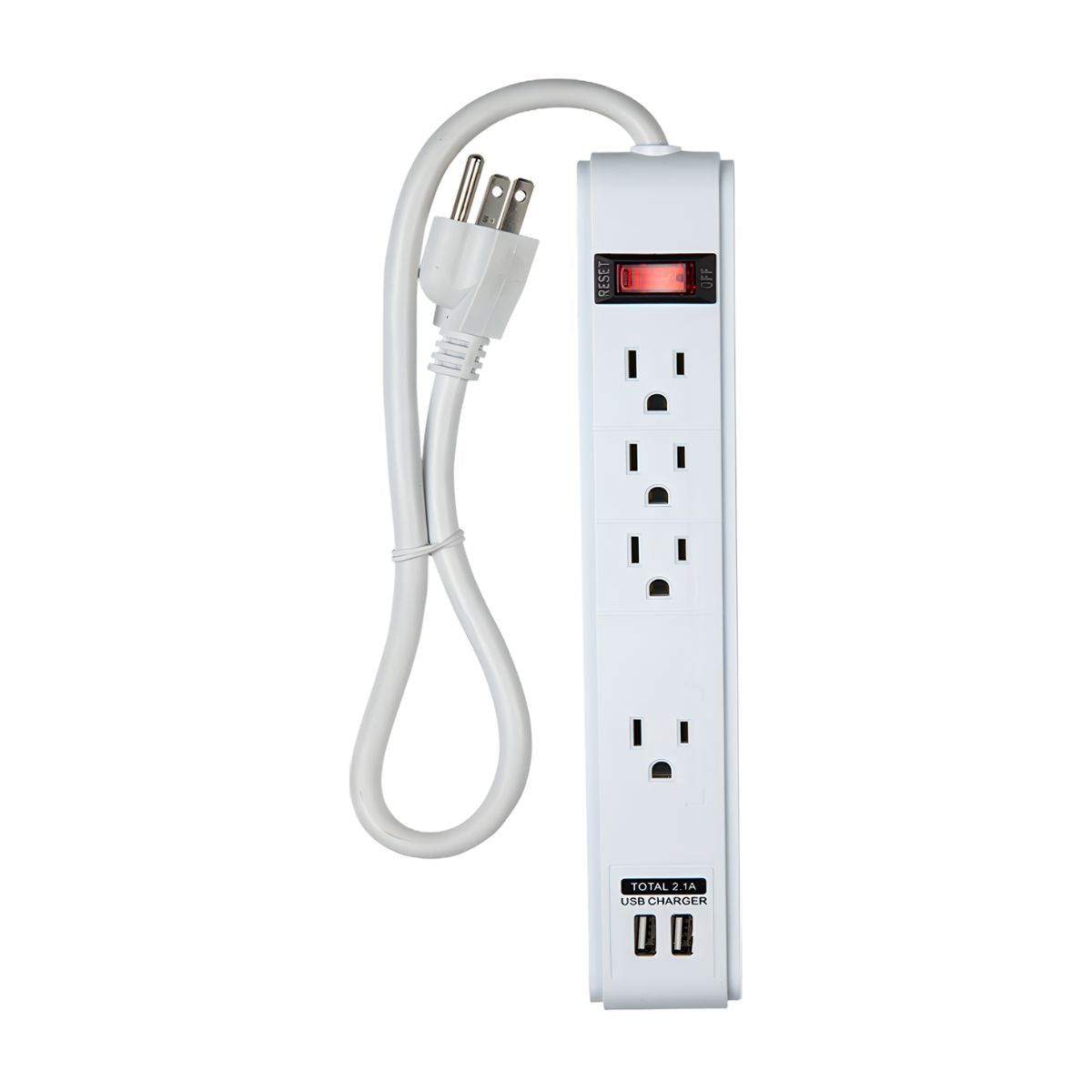 Argos Barra Multicontacto 4 Tomas Aterrizadas 2 Tomas Usb