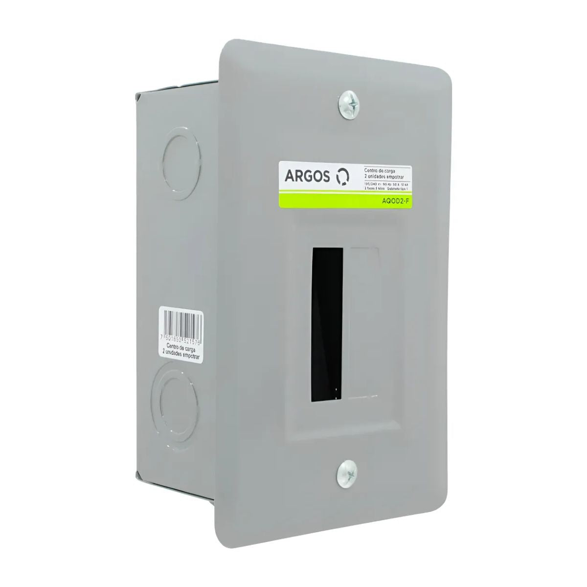 Centro Carga 2 Unidades Empotrar Argos 2 Fases 3 Hilos 50 A Gris