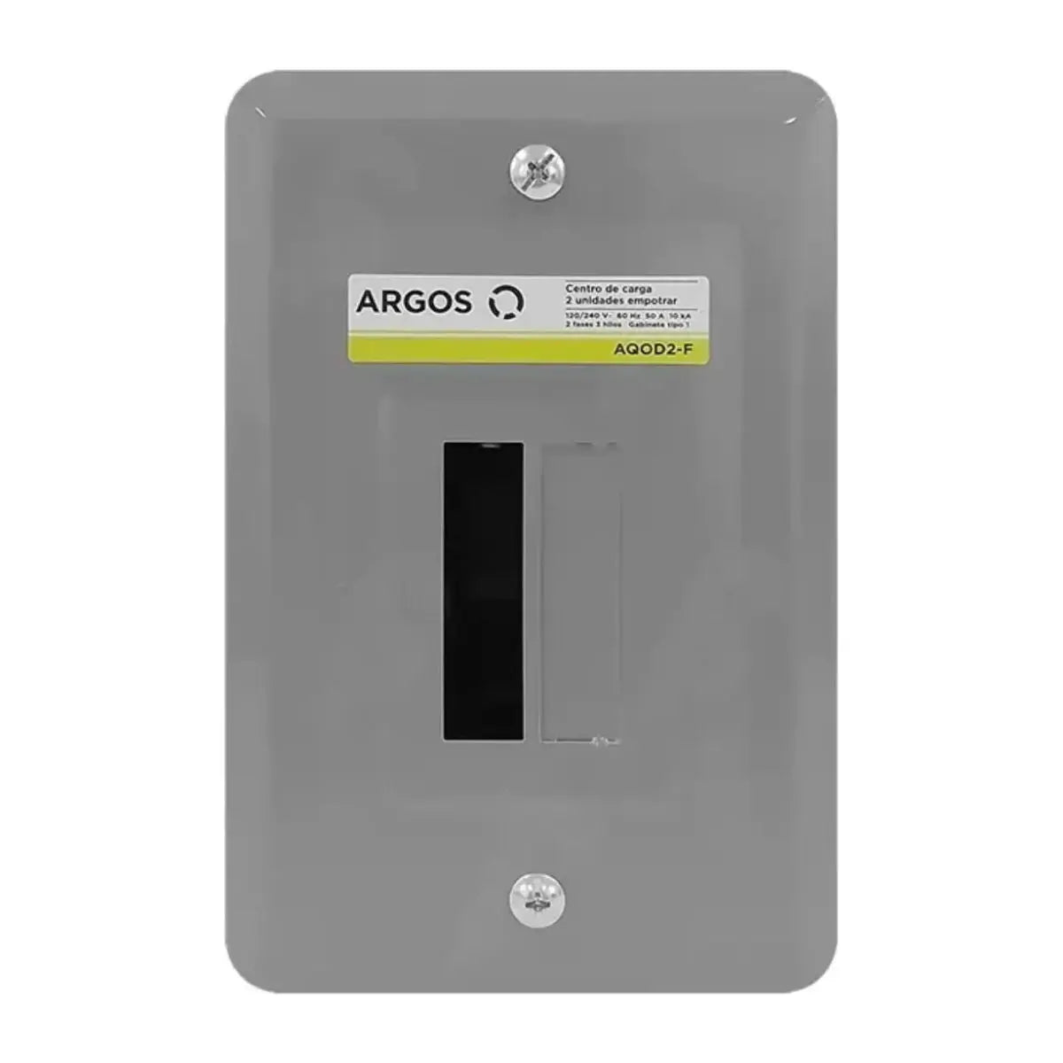 Centro de Carga de 2 Unidades Para Empotrar 50 A - Argos - detalle