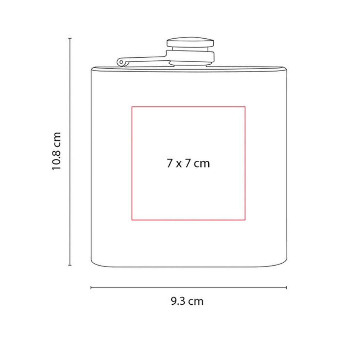 Licorera Metalica Promoopcion 177ml Bolsillo Ligera