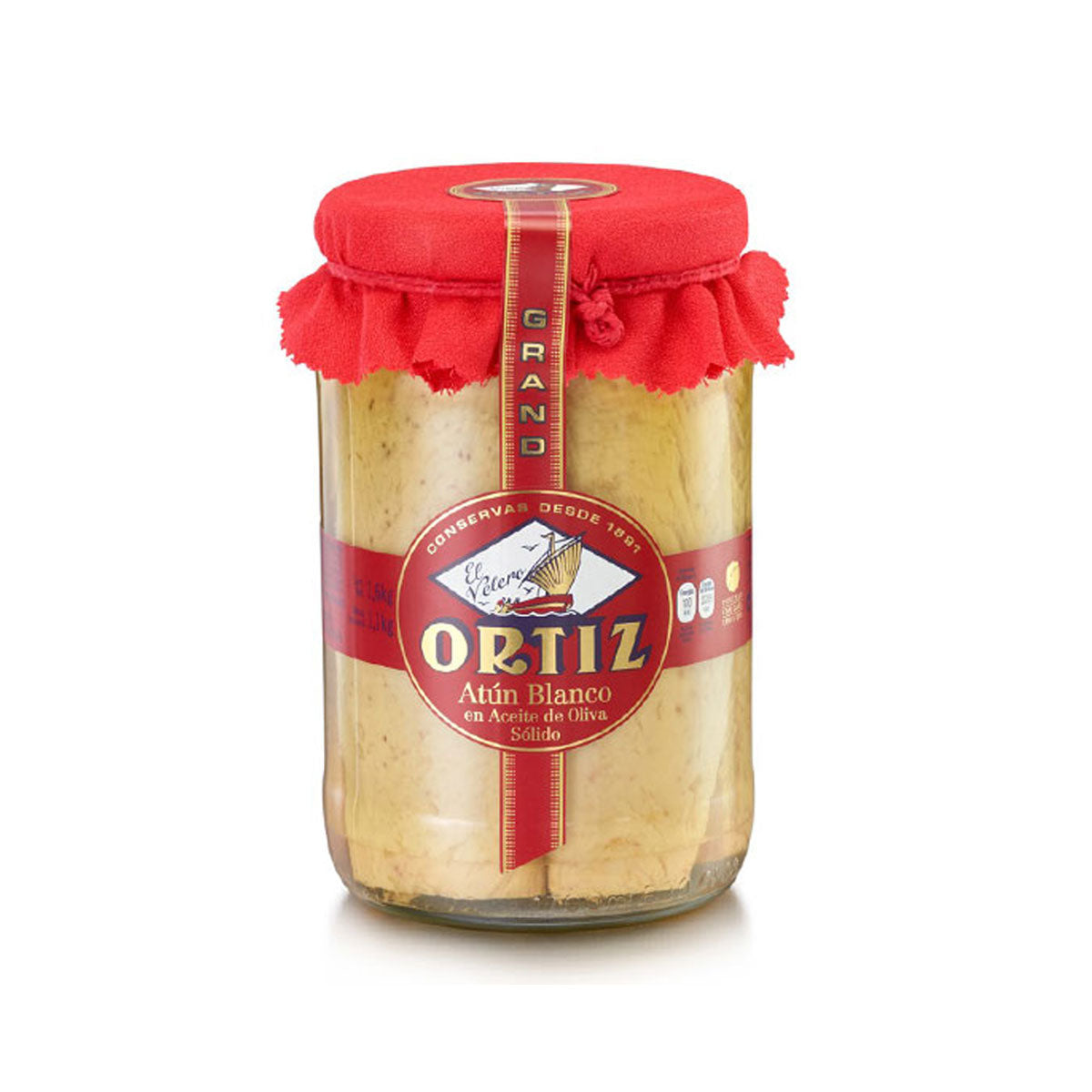 Atún Blanco en Aceite de Oliva 1.6 Kg - Latería Fina La casa del bacalao