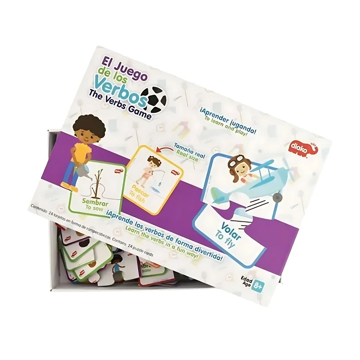 Rompecabezas Verbos Ingles Español El Juego Diako