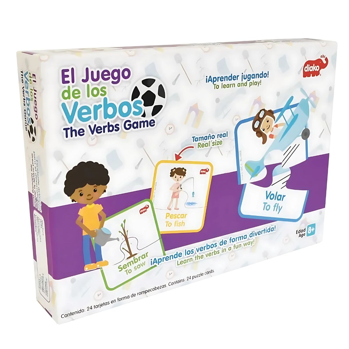 Rompecabezas Verbos Ingles Español El Juego Diako