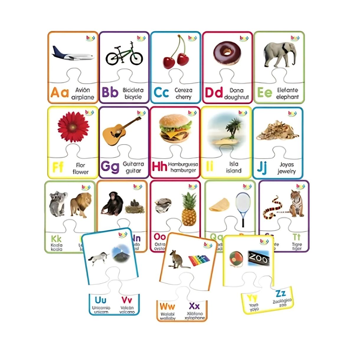 Abc Juego Didáctico Diako Relaciona Palabras Español Ingles