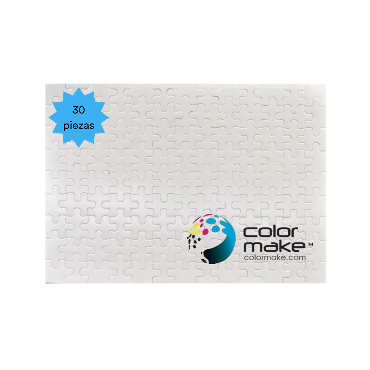 30 Pz Rompecabezas A4 Carton Sublimar Sublimacion Color Make