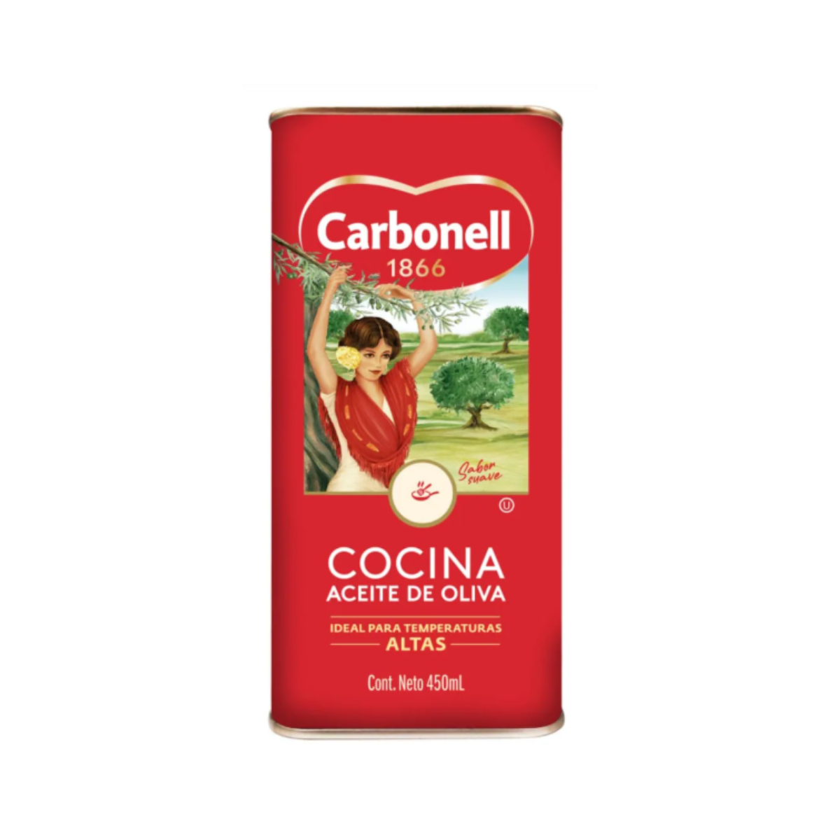 Aceite De Oliva Puro Carbonell Lata 450 Ml Omega 3 Cocina