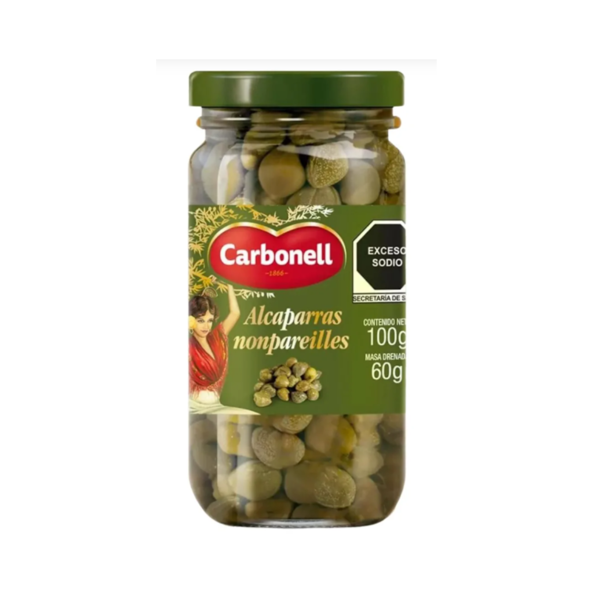 Alcaparras Carbonell Frasco 100 Gr Orgánico Natural