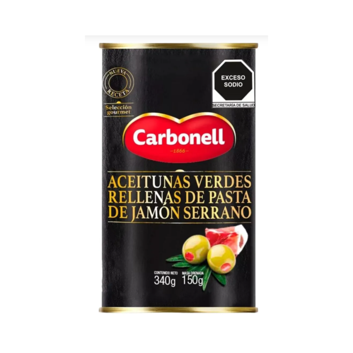 Aceituna Rellena De Jamon Serrano Carbonell Bolsa 350 Gr