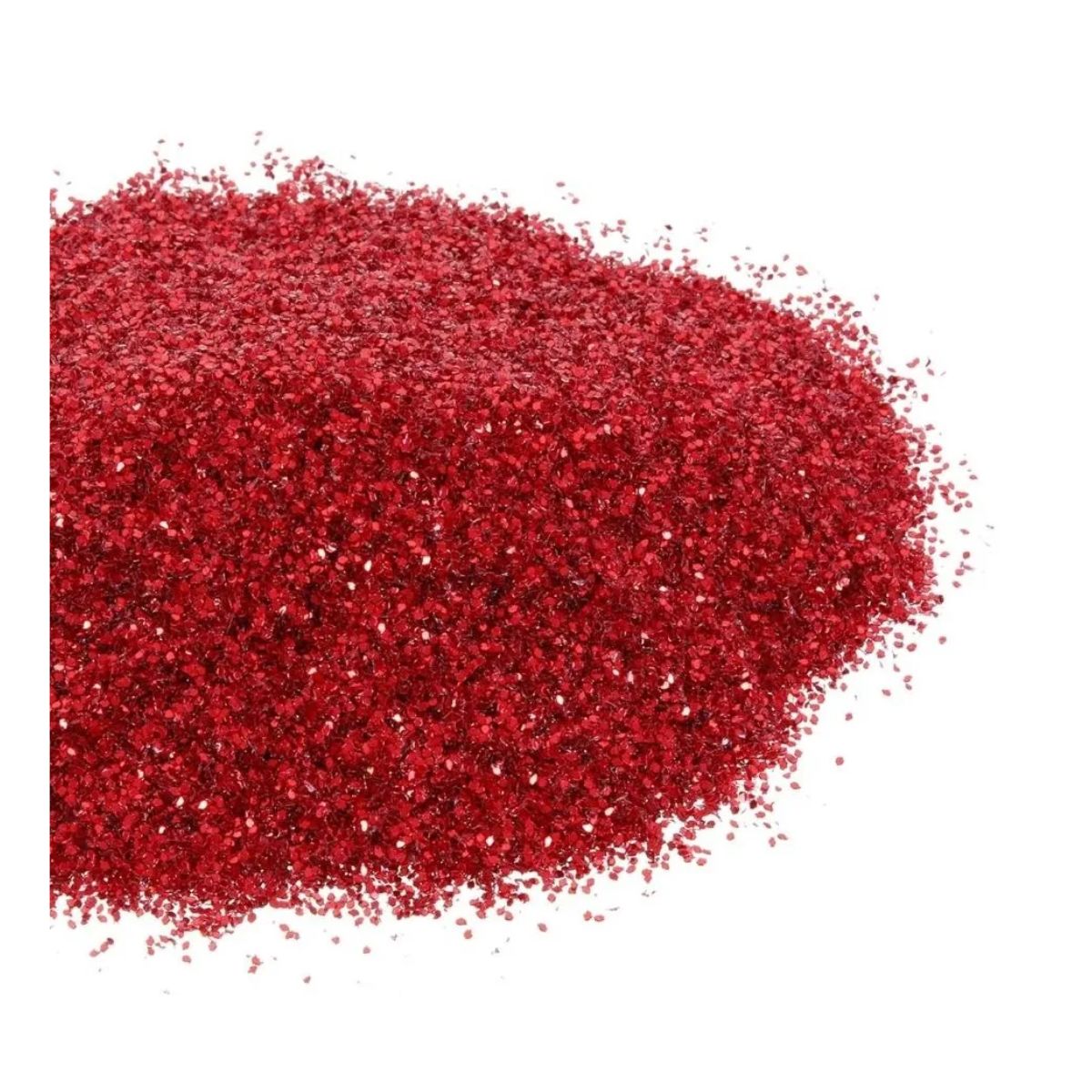 1 Kg Diamantina Fina Confetti Ultrabrillante Color A Color Rojo