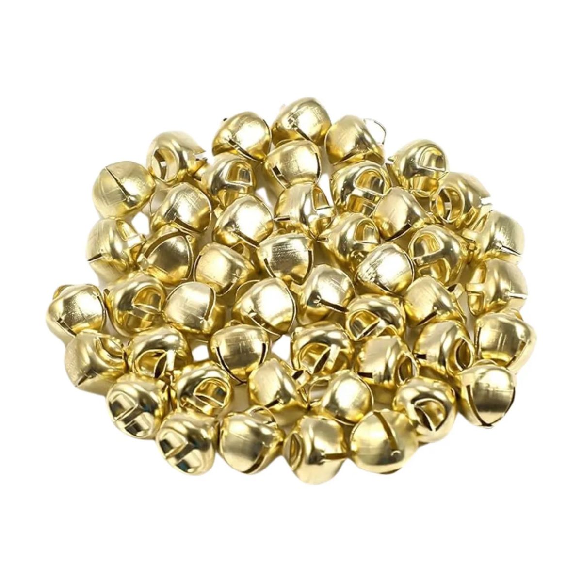 100 Cascabeles 18mm Confetti No.18 Dorados Manualidad