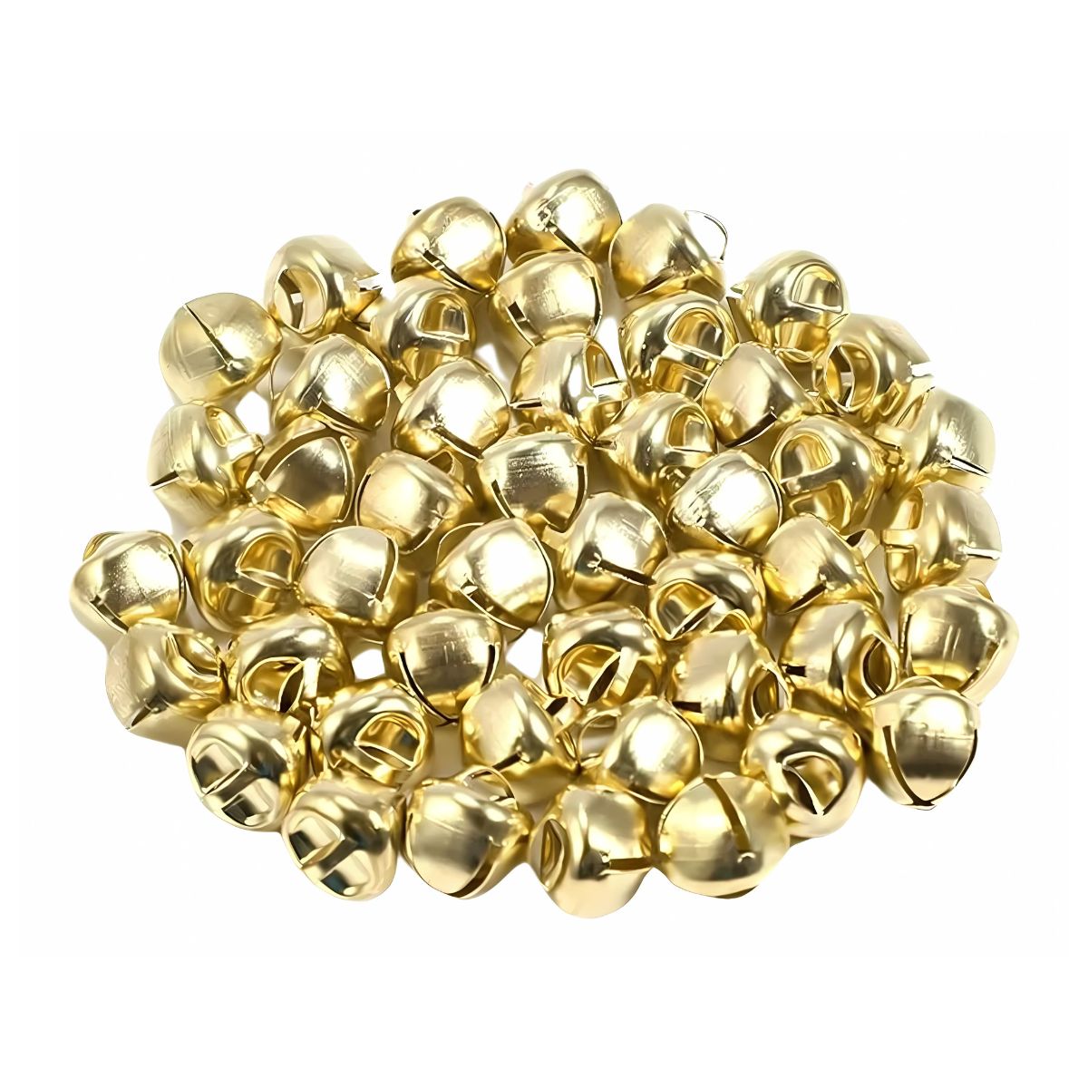 100 Cascabeles 24mm Confetti No. 24 Dorados Manualidad