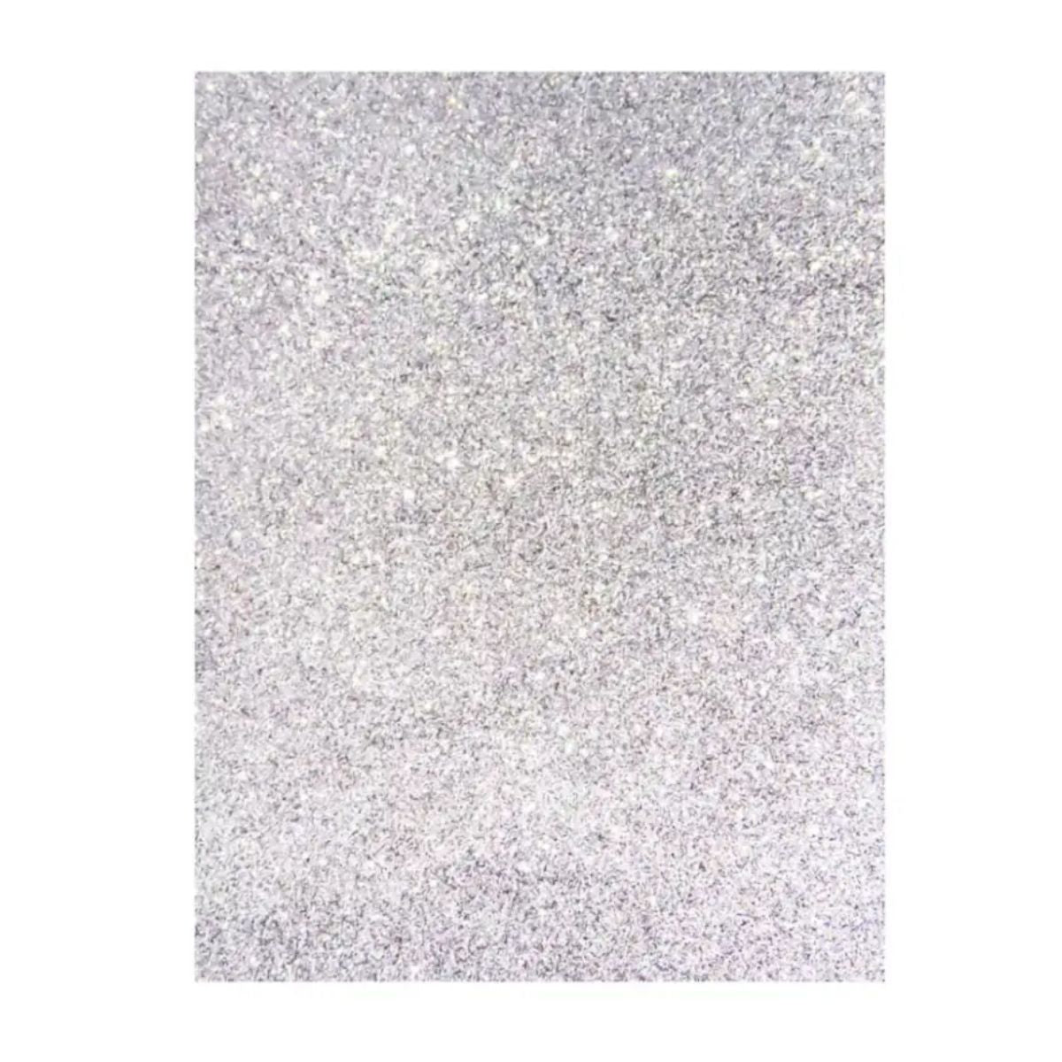 10 Hojas Foamy Diamantado Confetti Carta Color A Color Plateado