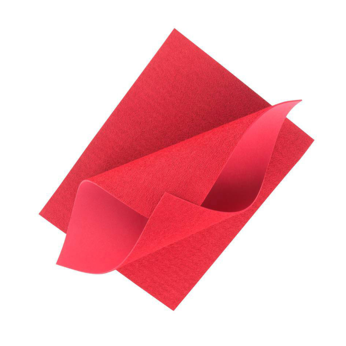 10 Hojas Foamy Textura Toalla Confetti Carta Color Rojo