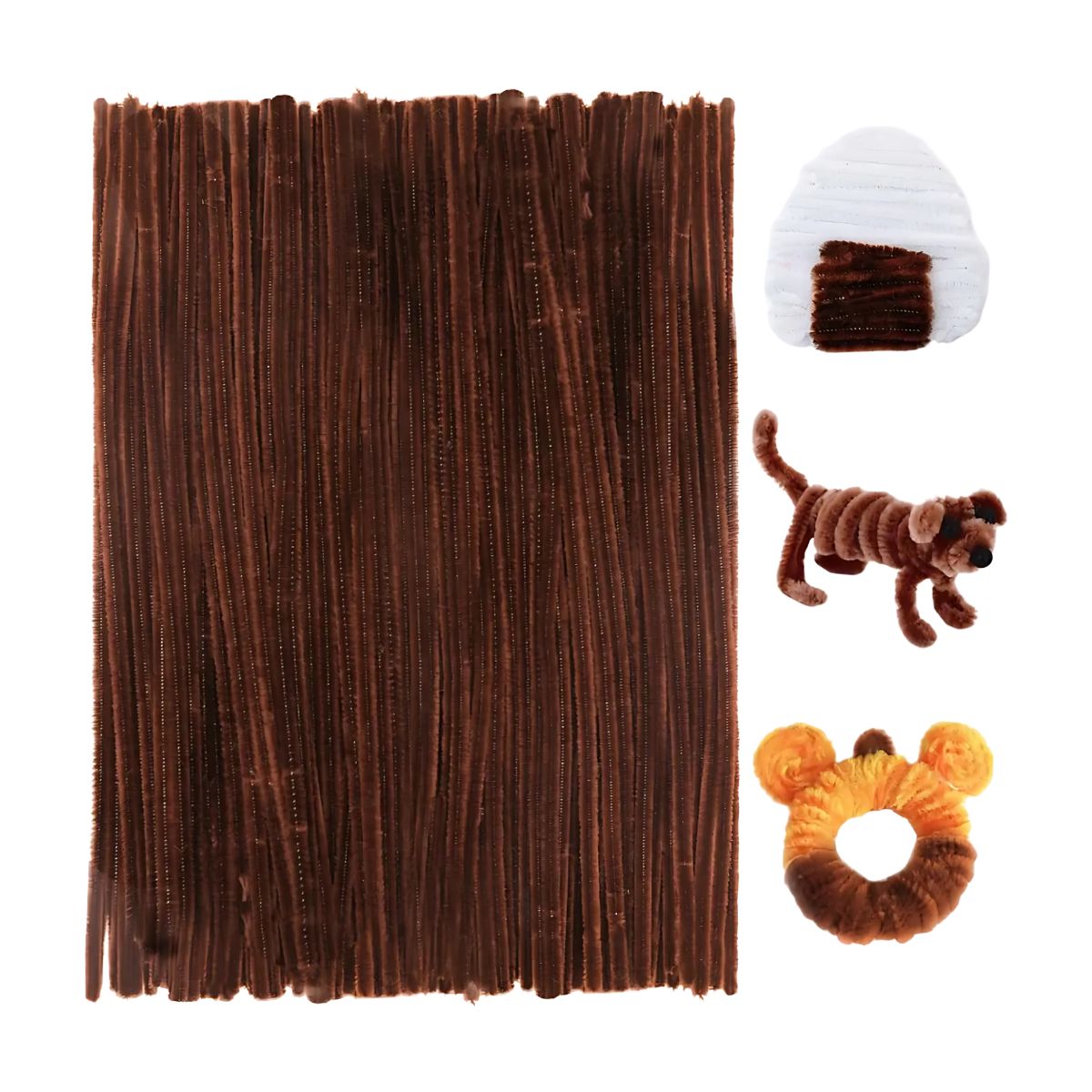 100 Limpiapipas Terciopelo Confetti Colores A Elegir