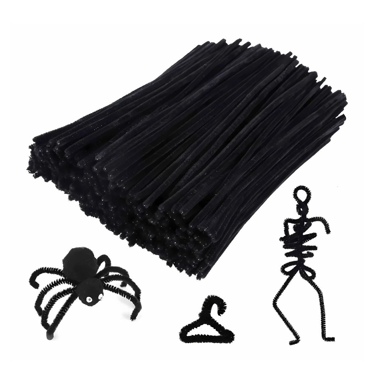 100 Limpiapipas Terciopelo Confetti Colores A Elegir