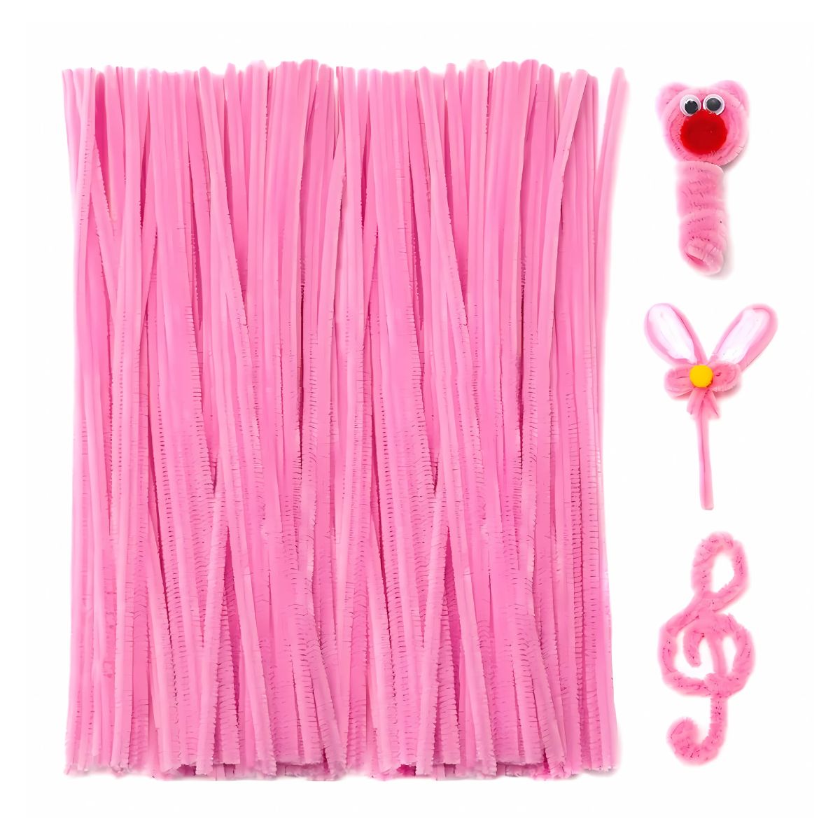 100 Limpiapipas Terciopelo Confetti Colores A Elegir